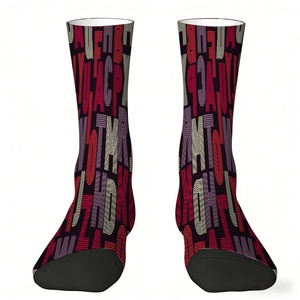 Chaussettes personnalisées avec impression par sublimation, photo, image, coton de haute qualité, chaussettes amusantes et tendance pour hommes et femmes, vente en gros - Product Image 4