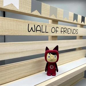 Chambre d'<span class=keywords><strong>enfant</strong></span> personnalisée <span class=keywords><strong>murale</strong></span> en bois de Paulownia solide flottant Toniebox jouet pour enfants <span class=keywords><strong>étagère</strong></span> royale - Product Image 6