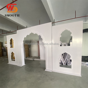 Fondo de PVC Acrílico Blanco para Fotos de Bodas, Fiestas y Eventos, Arco de PVC Blanco para Decoración - Product Image 3