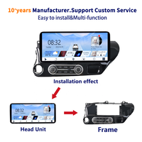 Kit de façade de cadre DVD de 12,3 pouces pour Toyota Hilux 2017 – Amélioration de l'écran de navigation Android