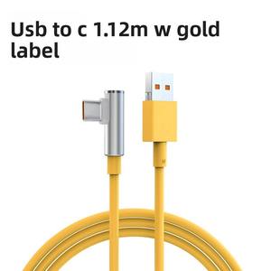 Câble de données USB-C 120W pour téléphones mobiles, coudé, charge rapide 6A, compatible <span class=keywords><strong>Apple</strong></span> et Huawei, <span class=keywords><strong>1m</strong></span> 2m - Product Image 6