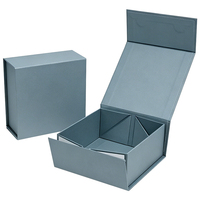 Scatola Regalo Artigianale Personalizzata, Scatola Pieghevole di Design Esclusivo, Confezione Rigida in Cartone Grigio, Vendita all'Ingrosso