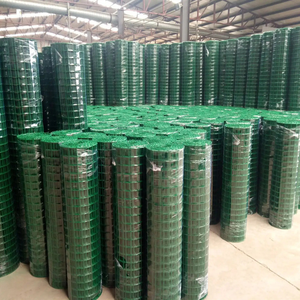 Gulungan jala hijau Belanda lapisan bubuk PVC pagar Las gulung jala kawat hijau pagar antikarat dan perlindungan matahari - Product Image 2