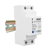 Interruptor inteligente WiFi TOMZN 80A 2P para riel DIN, control remoto por TUYA Smartlife con Alexa y Google Home para el hogar.