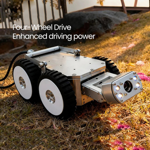 Ön Kamera Yatay Dönüş 300 Derece Açılı 100-150M Kablolu Kanalizasyon Boru İnceleme Robotu (150mm-1000mm Boru Çapı için) - Product Image 4