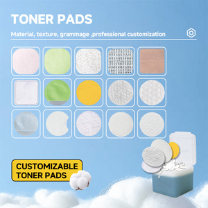 Dùng một lần mỹ phẩm tái sử dụng trang điểm Remover <span class=keywords><strong>Pads</strong></span> <span class=keywords><strong>Cotton</strong></span> Toner Pad cho khuôn mặt - Product Image 2