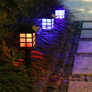 Solar Garden <b>Lights</b> <b>LED</b> Outdoor Pathway Lamp Water Resistant Portable Solar Powered Decorative Lighting - Product Image 3