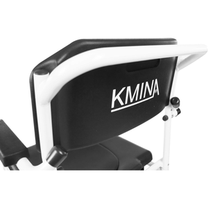 Silla de Ducha Autopropulsada, Silla de Ruedas Autopropulsada para Ducha con Inodoro, Negra KMINA K30031 - Product Image 2