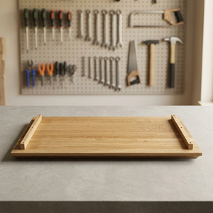 Plateau de table en chêne massif européen de qualité supérieure avec dimensions personnalisées pour des plateaux carrés ou ronds de grande taille - Product Image 3