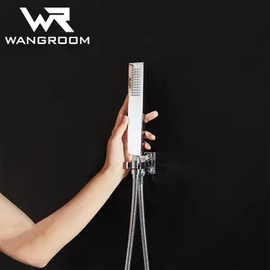 6 функции высокого давления Ванная комната для душа 16 дюймов водопад заряженными ионами светодиодных ламп, панель Термостатический смеситель для душа набор для всей поверхности головы