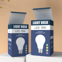 Boîte d'emballage pour ampoule LED cylindrique personnalisée, boîte en papier pour ampoule, boîte pour électronique grand public