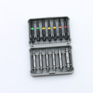 13 pezzi di tipo fai da te pezzi di rimozione dell'estrattore di <span class=keywords><strong>vite</strong></span> e bullone rotto Set di 2 teste trapano 0 #-4 # a spirale flauto bit di personalizzazione OEM supportato - Product Image 1