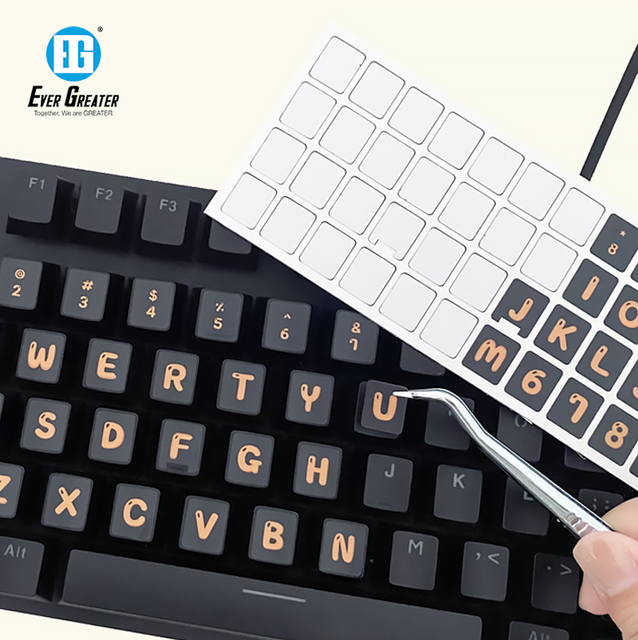 Wholesale Customized Button Stickers Alphabet Stickers Laptop Desktop Computer Universal English Keyboard Stickers