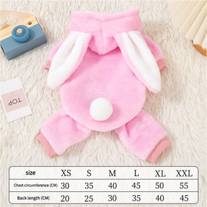 Outono Inverno Bonito Four-Legged Teddy Bichon <span class=keywords><strong>Pet</strong></span> Vestuário para cães pequenos e gatos Poliéster com padrão sólido Dog Cat Clothing - Product Image 6