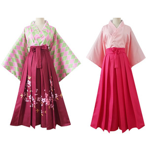 Disfraz de Cosplay de Kamado Tanjirou, <span class=keywords><strong>Nezuko</strong></span>, Kochou <span class=keywords><strong>Shinobu</strong></span>, Tomioka Giyuu, Kanroji <span class=keywords><strong>Mitsuri</strong></span>, Tsuyuri Kanao, Kimono, Vestido de Anime, 2025 - Product Image 3