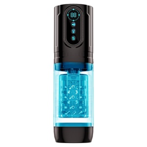 Espositore a LED impermeabile <span class=keywords><strong>Pussy</strong></span> <span class=keywords><strong>Pussy</strong></span> da uomo Stroker vibratore a ventaglio con spinta rotante dispositivo masturbatore maschio automatico - Product Image 1