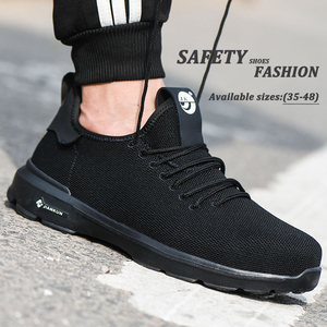 JIANKUN-Chaussures de sécurité anti-crevaison avec embout en acier pour hommes, légères, confortables, pour le sport - Product Image 4