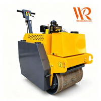 Rouleau compresseur routier à double tambour haute efficacité, mini-compacteur de 13 CV pour la construction de chaussées en asphalte