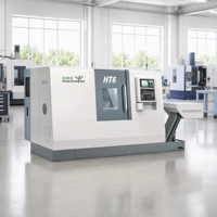 Centre de tournage CNC HT6 de haute précision à banc incliné pour pièces métalliques automobiles