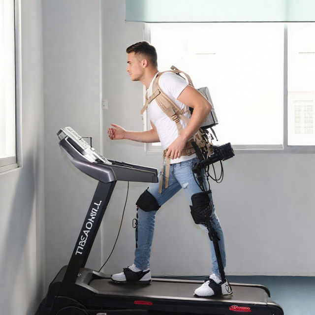 AIglobal Hydraulic Powered Exoskeleton Mobile Computing Security Protection for Indoor/Outdoor Use Enabling Workers Lift 60kg