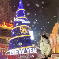 Arbre de Noël LED spiralé programmable géant de 10 m de haute qualité en gros pour jardin extérieur centre commercial grand arbre