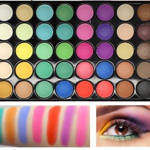 Palette de fards à paupières minéraux 40 couleurs, imperméable, pailleté, mat, poudre scintillante, maquillage pour les yeux pour femmes - Product Image 5