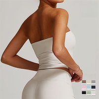 Soutien-gorge de sport sans bretelles sexy et élégant pour femme, style européen et américain, anti-choc, séchage rapide, idéal pour le fitness et le yoga