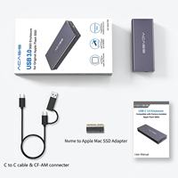 Boîtier SSD USB-C 10 Gbit/s NVMe pour MacBook Air/Pro 2013-2017 (disques durs 12/16 broches)
