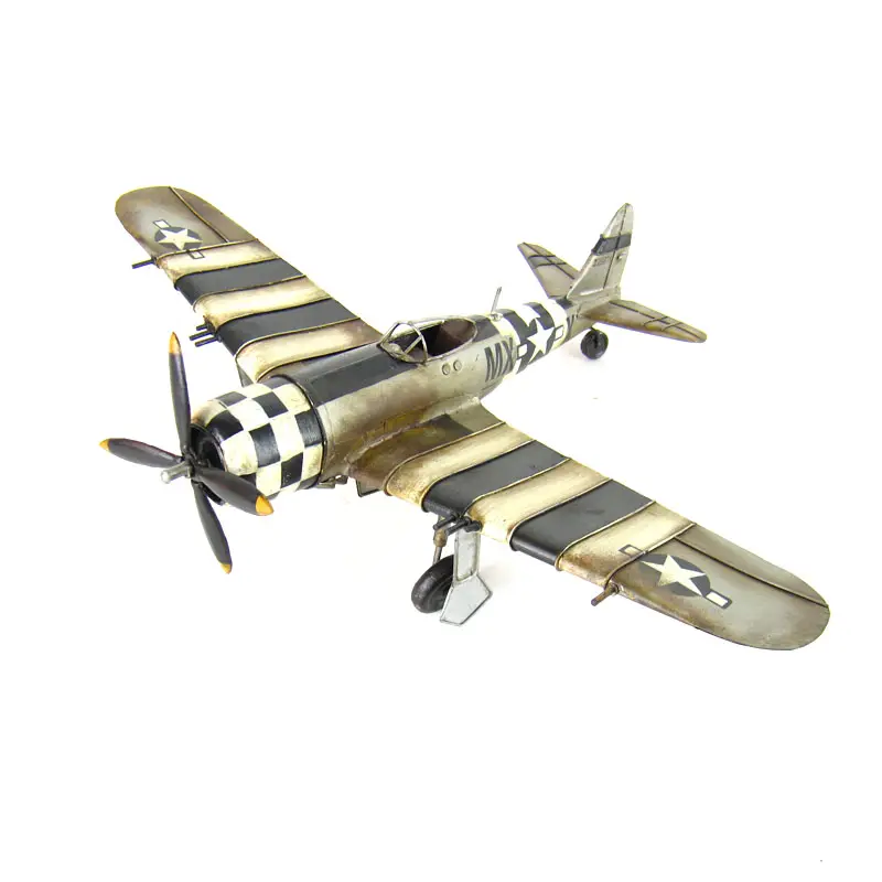SILVER P-47D THUNDERBOLT PLANE AIRPLANE MODEL 1:24-SCALE