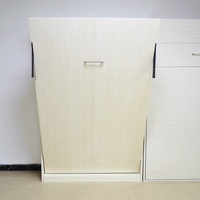 Meuble de chambre à coucher en bois Lequan lit superposé à parois cachées lits pliants bibliothèque lit escamotable avec armoire avec bibliothèque