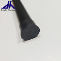 Jambe de table ronde en tube rond en aluminium à poids élevé avec filetage mâle M10 pour jambes de chaise de bureau