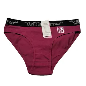 YCH Ladies Brazilian Underwear Pure Cotton Underpants Sexy Women's Underwear Briefs Girls Solid Color Underwear