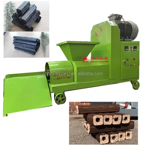 15kw Small biomass fuel briquettes extruder machine wood sawdust powder rice husk briquette press for charcoal briquette machine