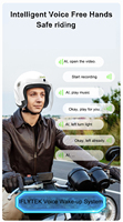 AI Smart Voice pour demi-casque pour motos Enregistreur de véhicule électrique quatre saisons avec ventilateur pour motocyclistes