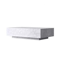 Table basse extensible en marbre naturel au design moderne pour salon, mobilier de maison, écologique