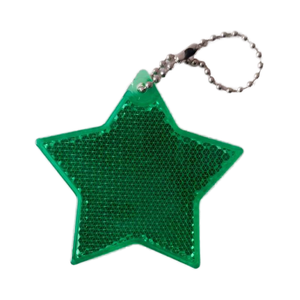 K-lite nhà máy tùy chỉnh thiết kế Acrylic hình ngôi sao phản chiếu Keychain phản xạ Mặt dây chuyền cho người đi bộ đi bộ an toàn - Product Image 5