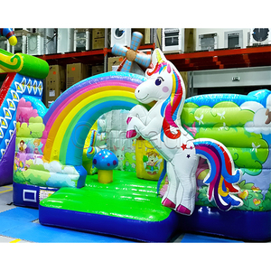 Château gonflable licorne arc-en-ciel avec toboggan, combo <span class=keywords><strong>de</strong></span> jeux gonflables <span class=keywords><strong>pour</strong></span> enfants, amusement en plein air <span class=keywords><strong>pour</strong></span> les fêtes <span class=keywords><strong>de</strong></span> <span class=keywords><strong>famille</strong></span>, <span class=keywords><strong>location</strong></span> d'événements - Product Image 3