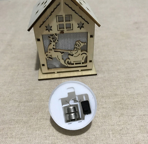 Ornement d'arbre de noël, décorations scintillantes, DIY, <span class=keywords><strong>maison</strong></span> en bois, ornements, nouvelle collection 2020 - Product Image 2