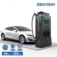 Station de recharge rapide pour véhicules électriques 120 kW DC CCS2, station de recharge commerciale pour véhicules électriques