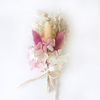 Bouquet de fleurs séchées miniatures faites à la main pour mariage, décoration florale pour homme, plante, fleur, cadeau pour demoiselle d'honneur, enfant, décoration d'anniversaire