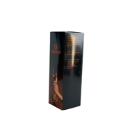 Boîte d'emballage cosmétique personnalisée en gros, boîte en papier pliable recyclable gaufrée pour flacon de sérum ou lotion pour soins de la peau