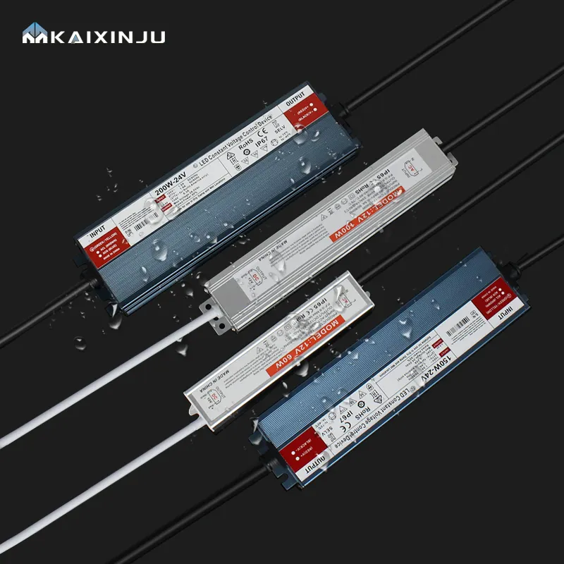 IP67 مقاوم للماء تبديل امدادات الطاقة 110 فولت 220 فولت الى 24 فولت 12 فولت تيار مباشر ليد محول جهد ثابت خارجي 200 وات امدادات طاقة هادئة