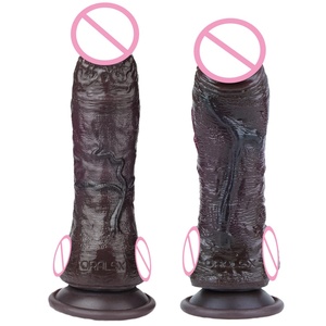 Dildo Negro Curvo de Doble Capa con Venas, Realista, para Mayor Placer del Punto G y Vaginal, Juguete Sexual para Parejas, Tendencia 2026 - Product Image 2