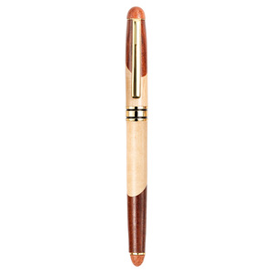 Set di Penne in Legno Naturale: Roller e <span class=keywords><strong>Penna</strong></span> <span class=keywords><strong>Stilografica</strong></span> in Acero, Palissandro e Noce, Confezione Regalo in Legno - Product Image 5