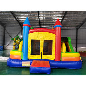 Nuevo Diseño de Brincolín Inflable Moonwalk, Casa de Brinco Arcoíris con Tobogán, Materiales de PVC de Grado Comercial - Product Image 5