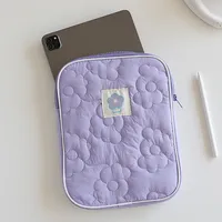Tas casing dalam Tablet Laptop bunga lucu, untuk Ipad Pro 10.5 11 Air 1 2 3 4 lengan kantong untuk Macbook Ipad 9.7 10.2 10.9 inci