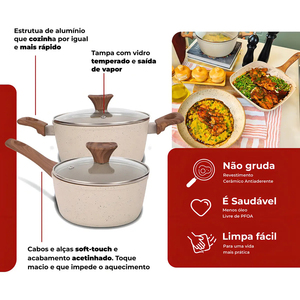 High Quality Ceramic Coated <b>Pot</b> Pan Silicone Glass Lids Stainless Steel Handle Non Stick 12 Piece Forged Aluminium Cookware Set - Product Image 4