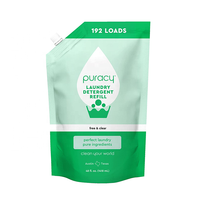 Emballage de liquide en poudre de savon à lessive recyclé personnalisé de 500ml 1L sac à succion à bec verseur sacs de recharge pour lavage sachets à bec verseur pour détergent
