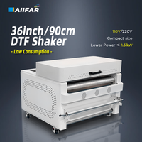 Machine compacte de saupoudrage DTF 36 pouces/90 cm, double tension 110V/220V, fonctionnement automatique stable pour usage domestique, saupoudreuse DTF