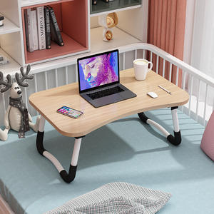 Mesa Plegable para Portátil de MDF Pequeña <span class=keywords><strong>y</strong></span> Económica para Dormitorio de Estudiantes con Ranura <span class=keywords><strong>y</strong></span> Diseño Multifuncional - Product Image 5